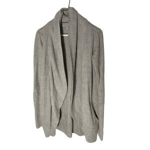 Barefoot Dreams Cozy Chic Lite XS/S Open Front Gray Cardigan Loungewear Comfy